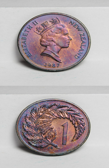 Moneda de 1 Centavo de Nueva Zelanda 1987