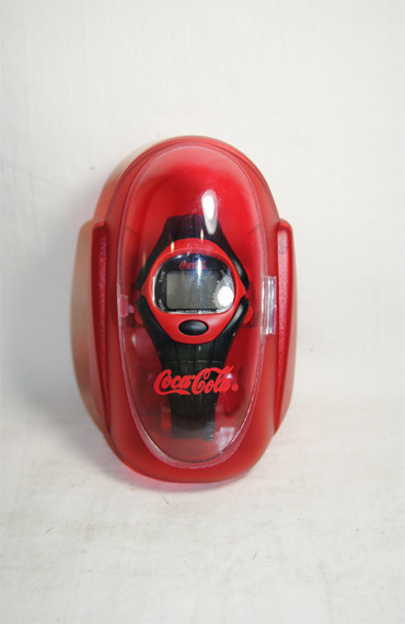 Reloj de Coca Cola Rojo y Negro con Caja